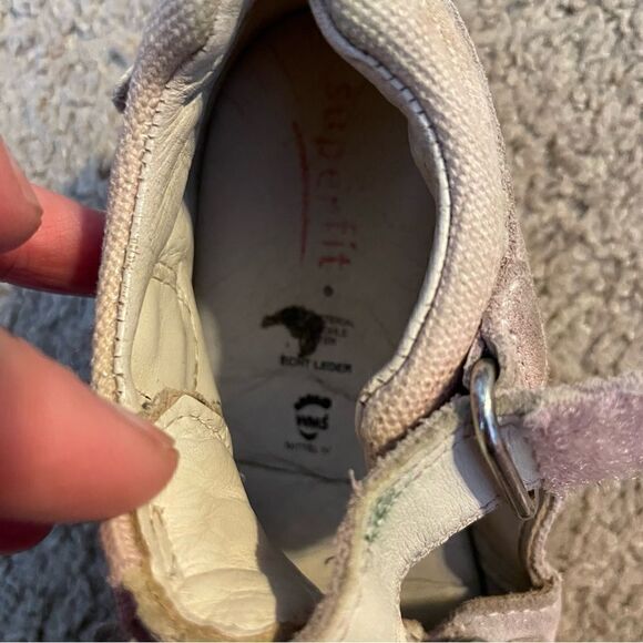 Superfit Toddler Pink Leather Sandals Ankle Support Size 8 - Picture 5 of 9